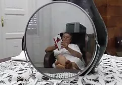 Los recién casados en la ducha reloj secxo Sexo